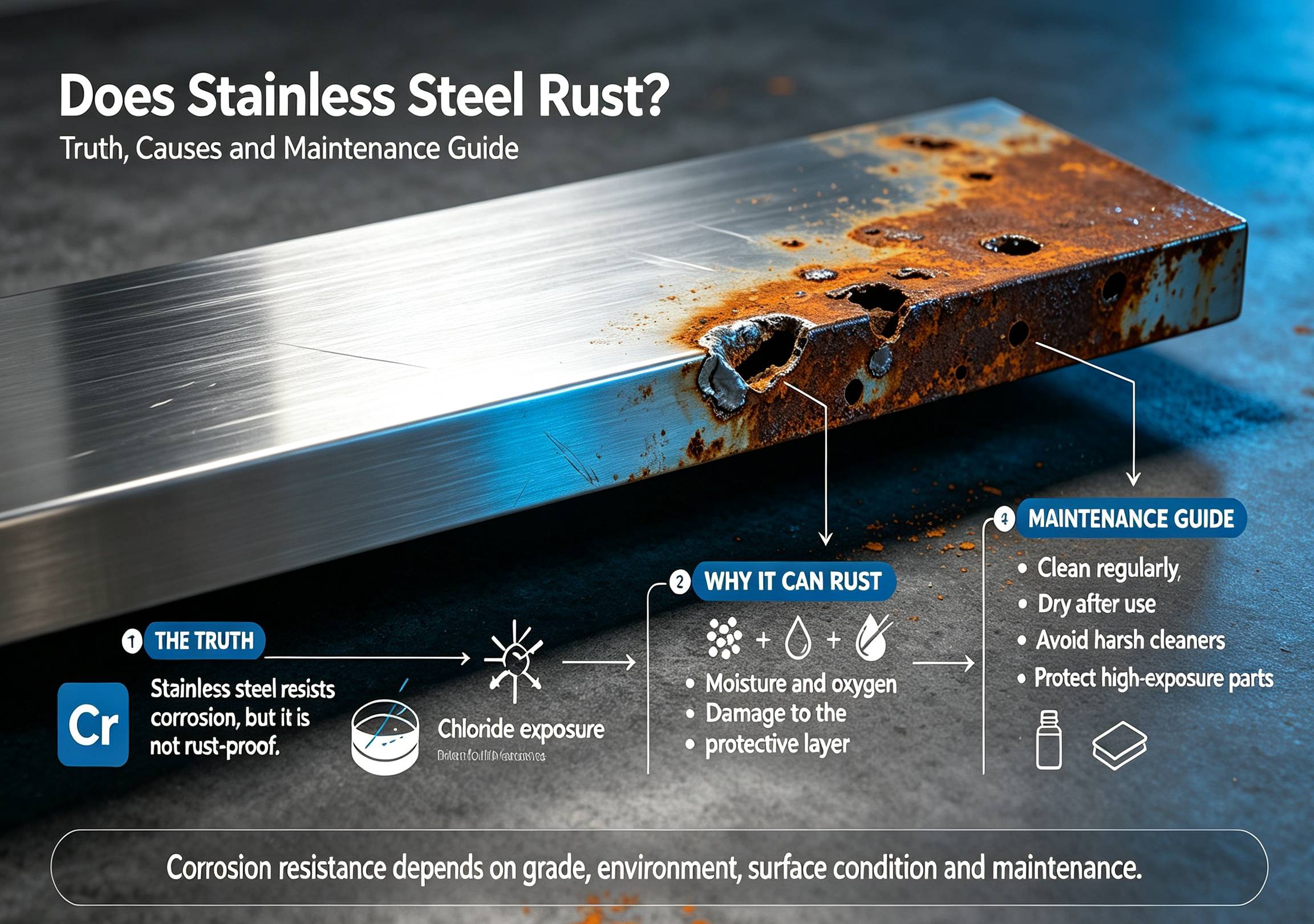 Does Stainless Steel Rust? Truth, Causes and Maintenance Guide